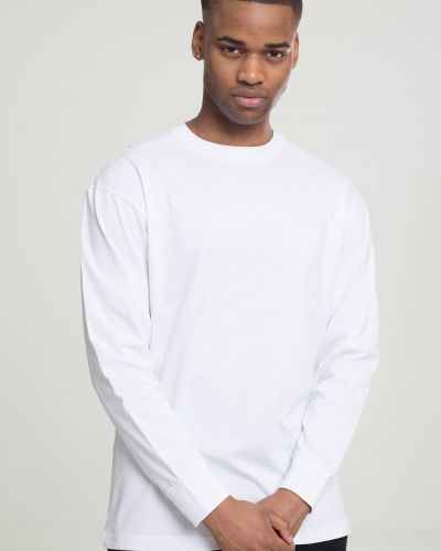 Tricou cu mânecă lungă Urban Classics alb