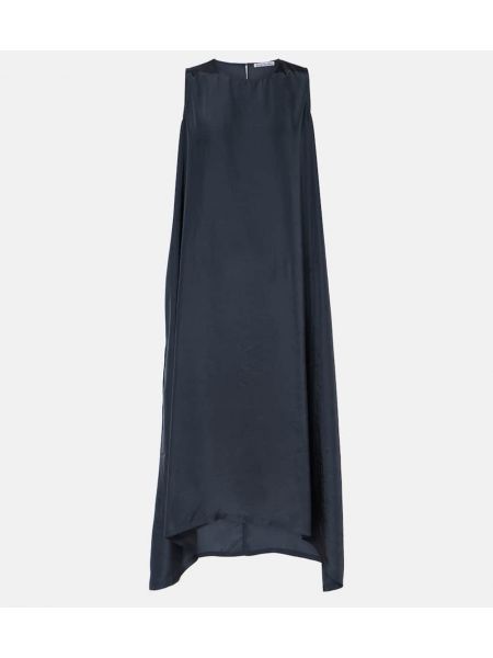 Asymmetrisk sateng dress Acne Studios grå