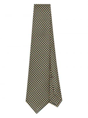 Bodkovaná hodvábna kravata Kiton