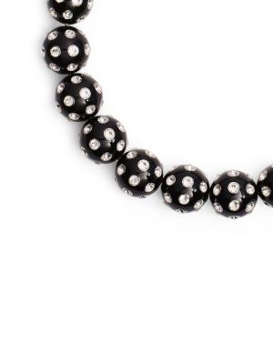 Naszyjnik w grochy z kryształkami Marc Jacobs czarny