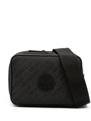 Žakárová taška Moncler čierna