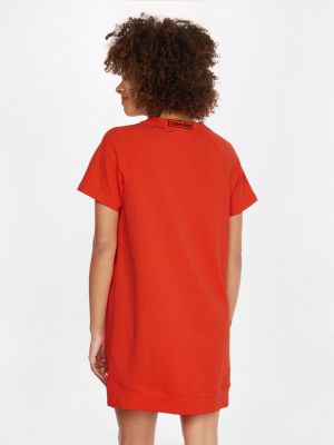 Koszula nocna Calvin Klein pomarańczowa