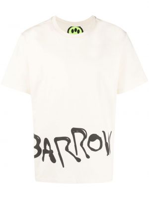 T-shirt mit print Barrow weiß
