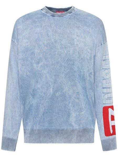 Crewneck sweatshirt i bomull Diesel blå