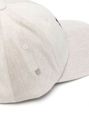Haftowana czapka z daszkiem bawełniana Wooyoungmi biała