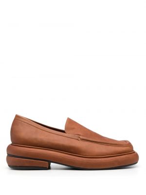 Pantofi loafer din piele de căprioară slip-on Eckhaus Latta maro