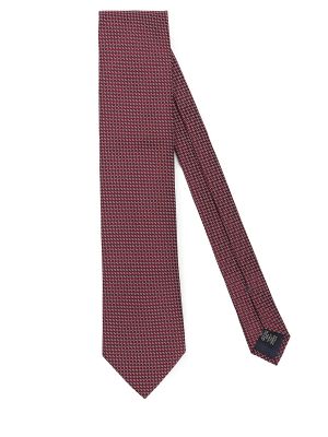 Шелковый галстук Ermenegildo Zegna бордовый