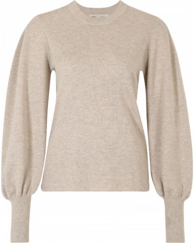 Pletený viskózový priliehavý sveter Inwear - béžová
