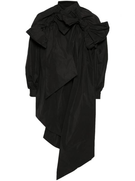 Ασύμμετρος μπουφάν με φιόγκο Simone Rocha μαύρο
