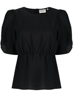Блуза с кръгло деколте Gestuz черно