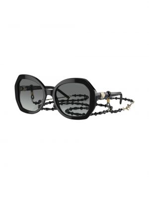 Oversize saulesbrilles Giorgio Armani melns