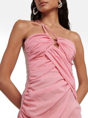 Kleid mit drapierungen Nensi Dojaka pink