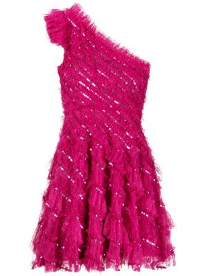 Коктейлна рокля с волани Needle & Thread