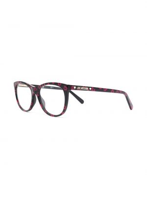 Brýle s potiskem Love Moschino černé