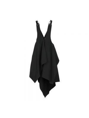 Sukienka midi wełniana Yohji Yamamoto czarna