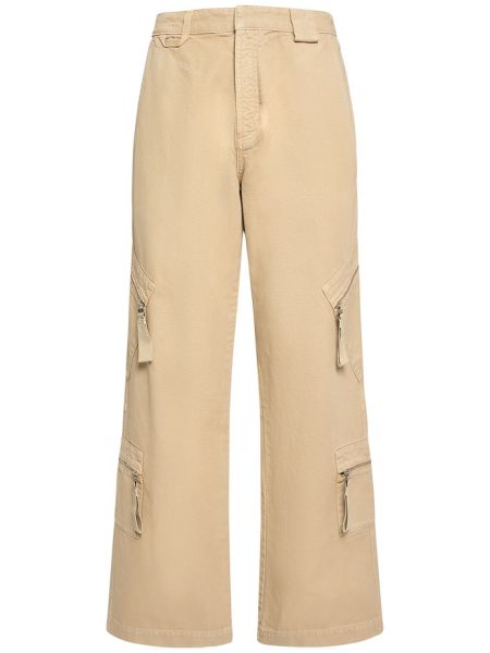 Pantalones de algodón Jacquemus beige
