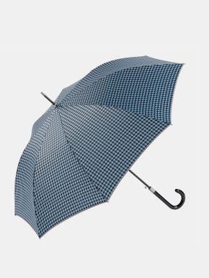 Paraguas con estampado pata de gallo Ezpeleta azul