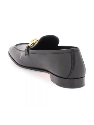 Loafers de cuero Jimmy Choo negro