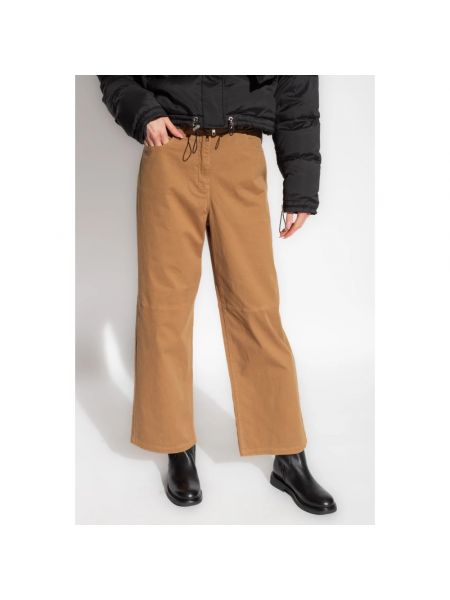 Pantalones rectos de cintura alta Birgitte Herskind marrón