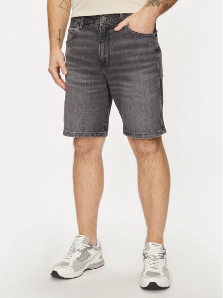 Shorts en jean large Wrangler gris