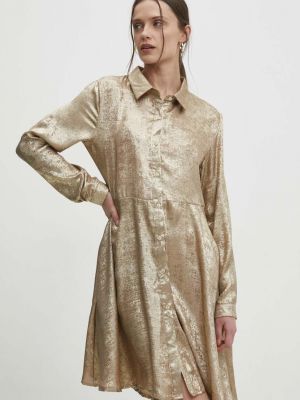 Mini haljina Answear Lab zlatna