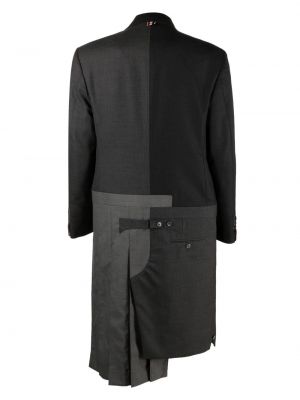 Mantel mit plisseefalten Thom Browne grau