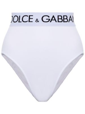 Бавовняні бріфи Dolce & Gabbana, білі