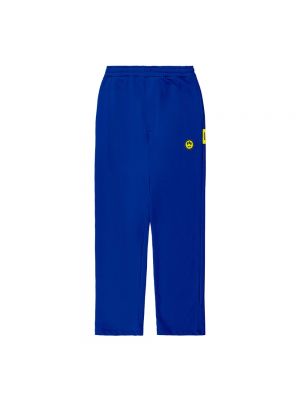 Spodnie sportowe bawełniane Barrow niebieskie