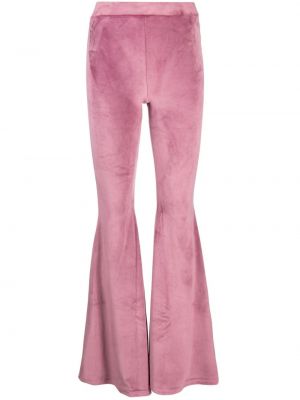 Βελούδινο παντελόνι Gcds ροζ