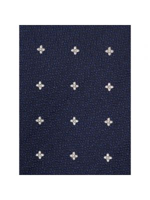 Corbata de seda Tagliatore azul
