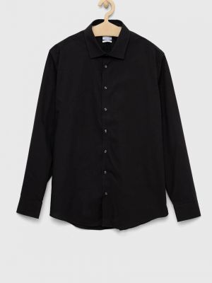 Памучна риза Seidensticker черно