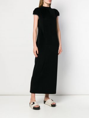 Černé dlouhé šaty Yohji Yamamoto Pre-owned