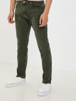 Прямые джинсы Colin's зеленые