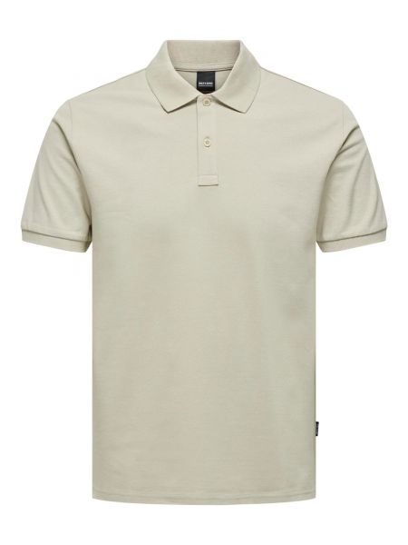 Tricou polo slim fit Only & Sons gri