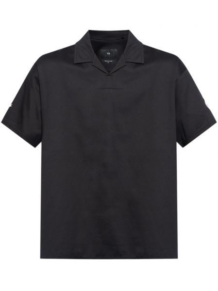 Medvilninis polo marškinėliai Y-3 juoda