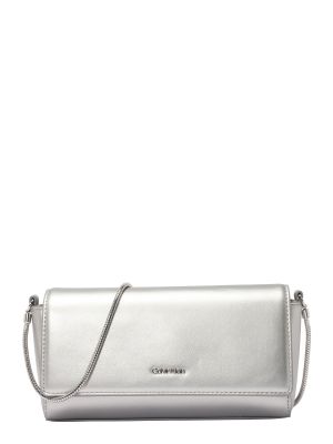 Pisemska torbica Calvin Klein srebrna