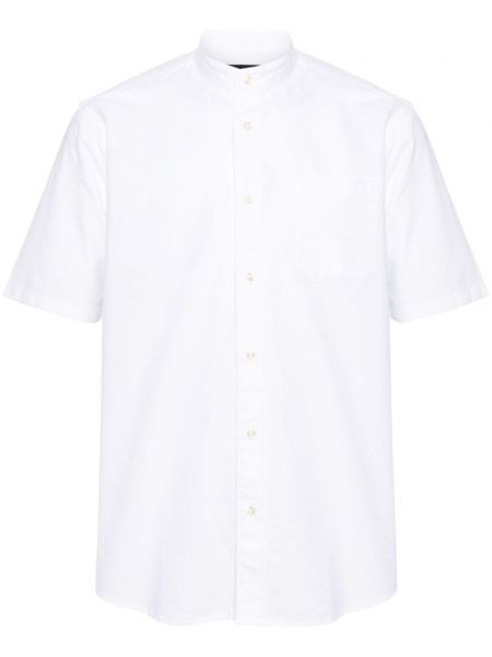 Koszula bawełniana Barbour biała