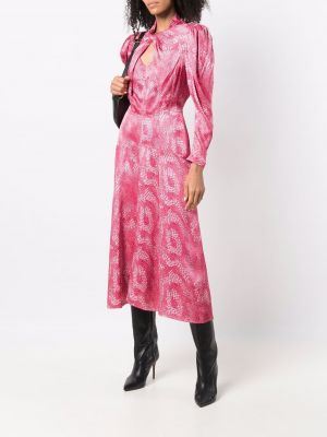 Vestido largo con estampado Isabel Marant rosa