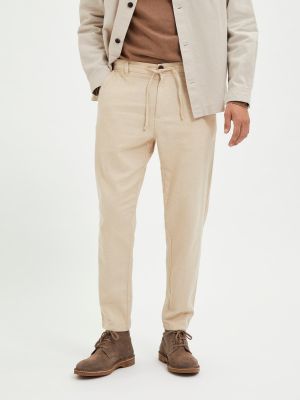 Pantaloni Selected Homme beige