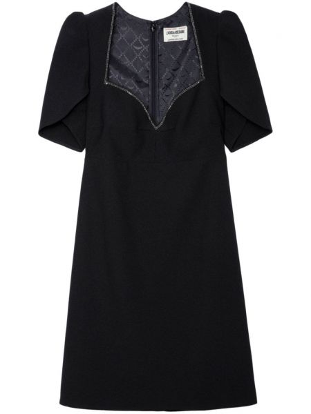 Коктейлна рокля с кристали Zadig&voltaire черно