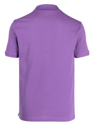 T-shirt aus baumwoll Lacoste lila