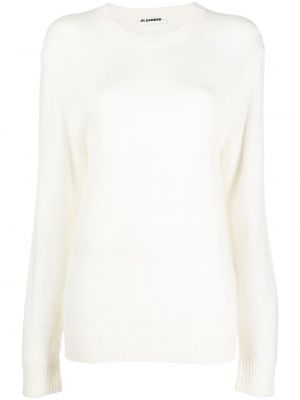 Pull en laine Jil Sander blanc