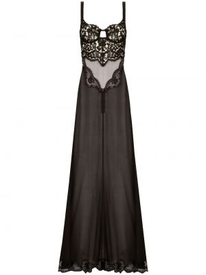 Robe longue Dolce & Gabbana noir