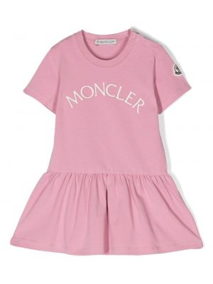 Jersey klänning för tjejer Moncler Enfant rosa