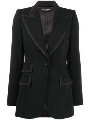 Lang blazer Dolce & Gabbana svart