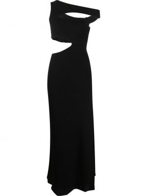 Asimetriškas vakarinė suknelė Staud juoda