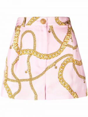 Trykt shorts Versace rosa