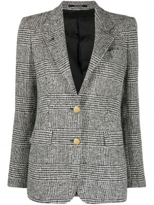 Sjekket blazer Tagliatore svart