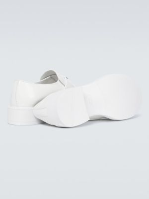 Pantofi loafer din piele Prada alb