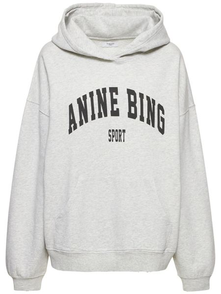 Sudadera de tela jersey Anine Bing gris